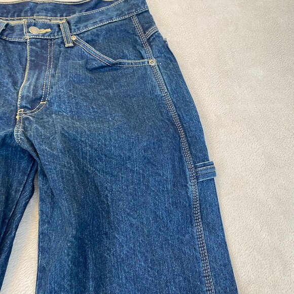 Dickies Mens Carpenter Jeans 30x32 Relaxed Fit Blue Denim Work Pants - Picture 12 of 16